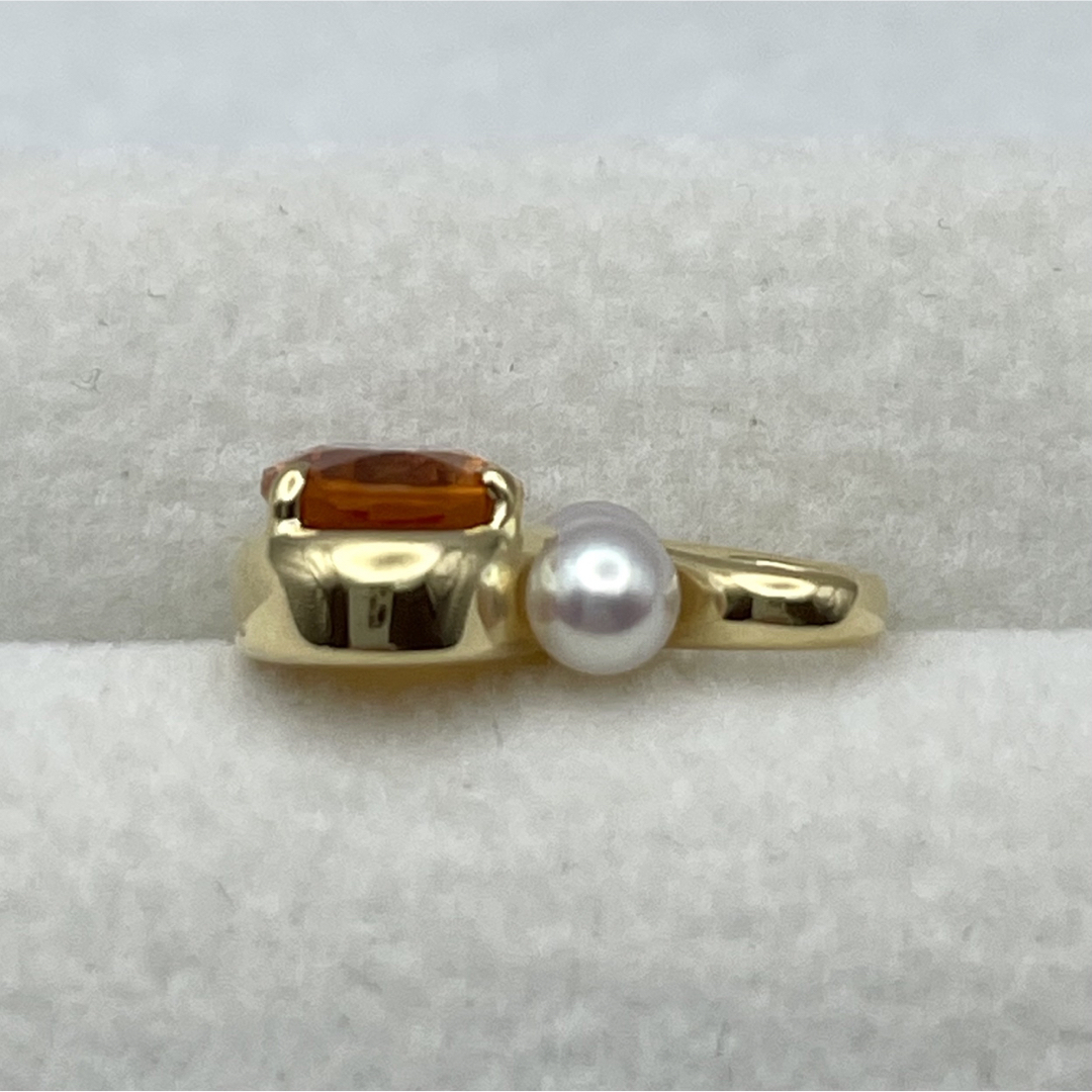 MIKIMOTO k18 シトリン パール ペンダントトップ - www