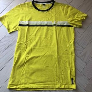 アルマーニ ジュニア(ARMANI JUNIOR)のアルマーニジュニア　Tシャツ　16才　175cm 半袖Tシャツ ロゴ　黄色(Tシャツ/カットソー)