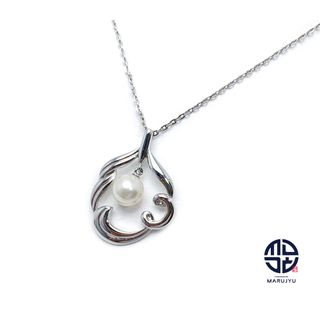 ミキモト(MIKIMOTO)のMIKIMOTO ミキモト SV シルバー アコヤパール 真珠 ネックレス チャーム アクセサリー(ネックレス)