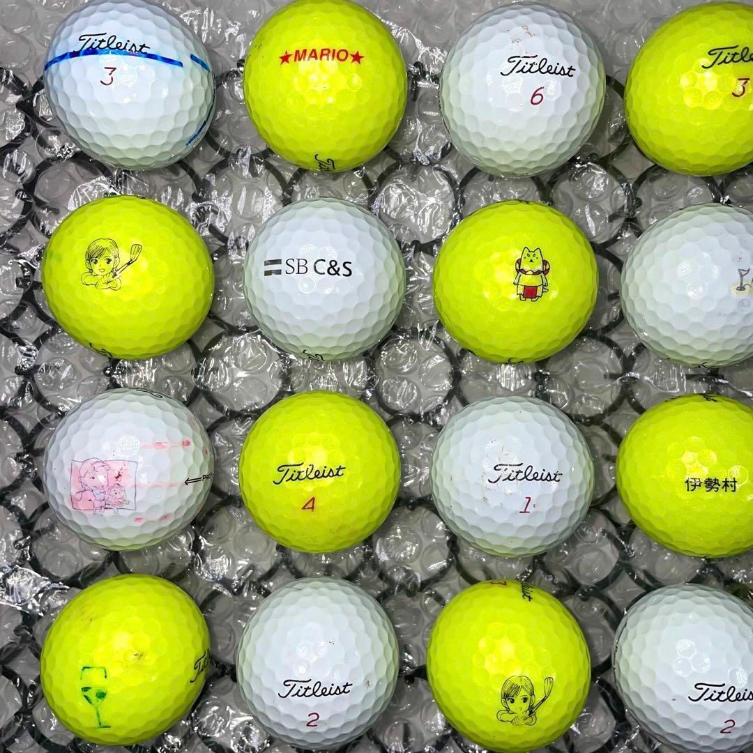 Titleist(タイトリスト)の21年23年プロV1X黄色　白【20球】219Aランクおまけtee付 スポーツ/アウトドアのゴルフ(その他)の商品写真