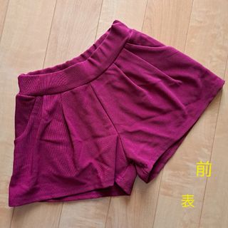 エンジ　ショートパンツ　レディース(ショートパンツ)