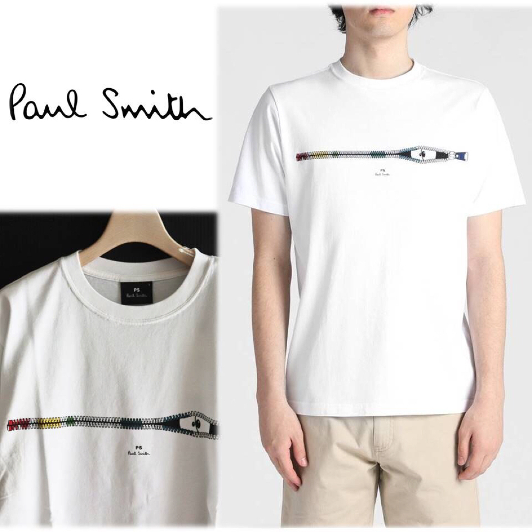 Paul Smith - 《ポールスミス》新品 ストライプジッププリントTシャツ