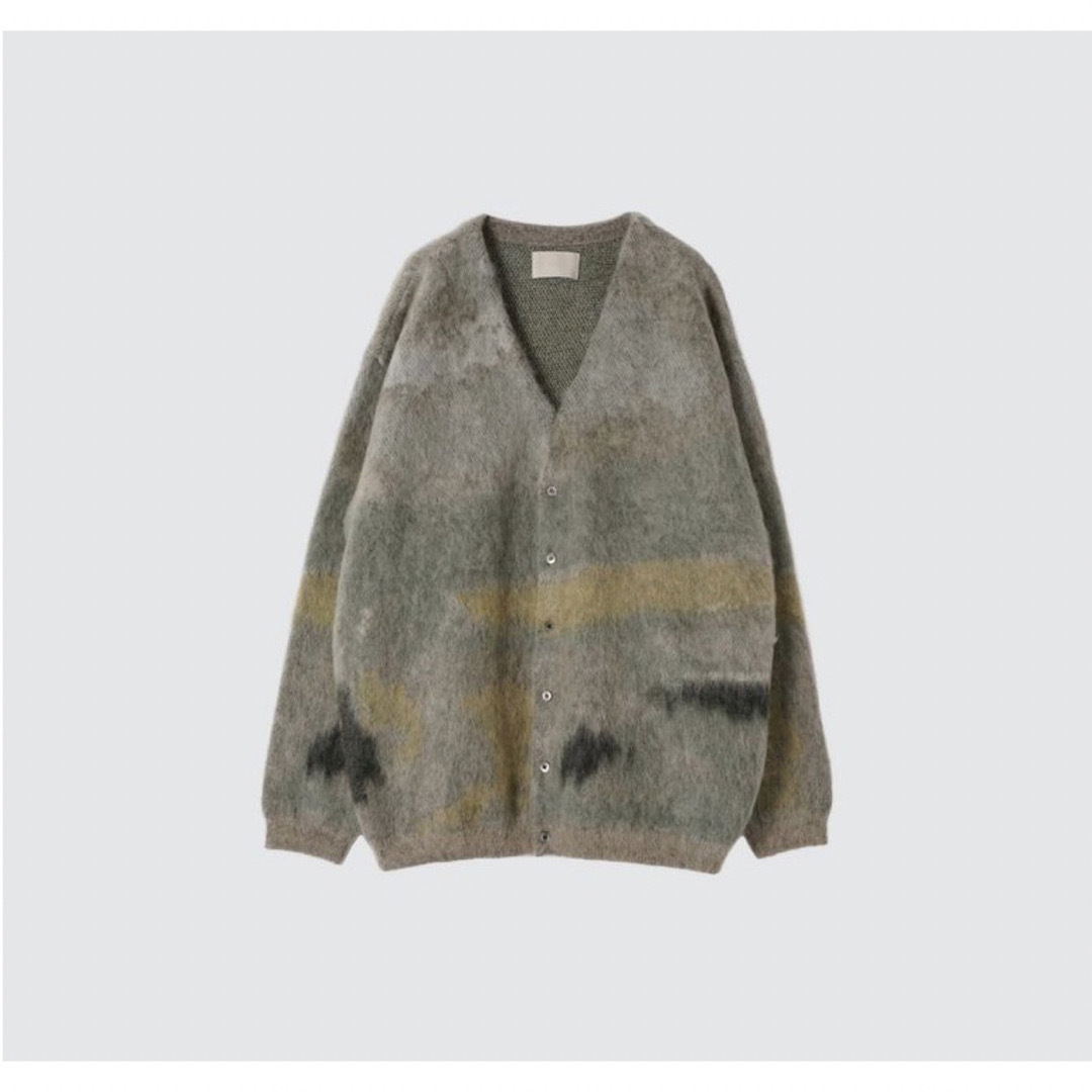 yoke Landscape Mohair Jacquard Cardigan