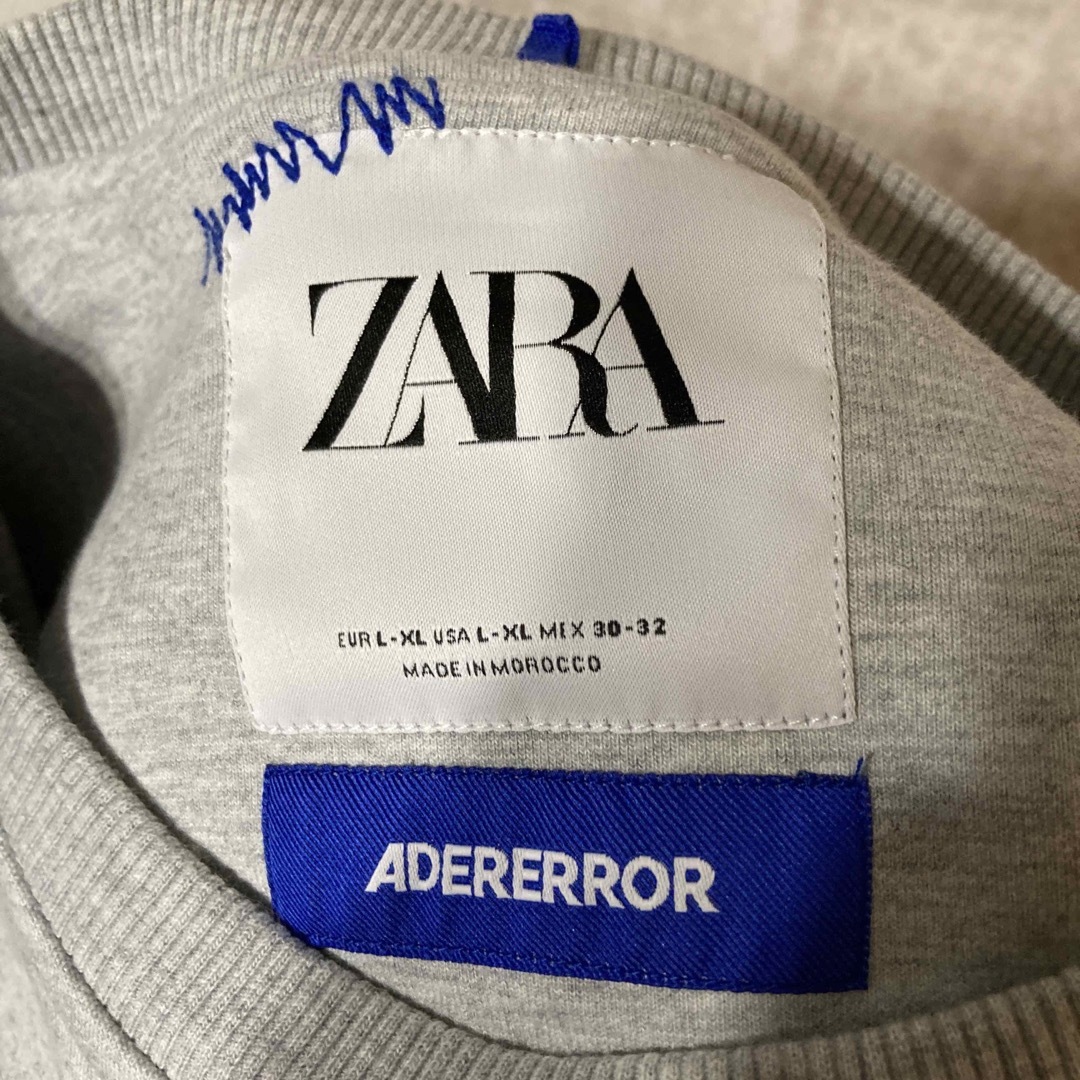 zara adererror オーバーサイズ スウェット パーカー グレー