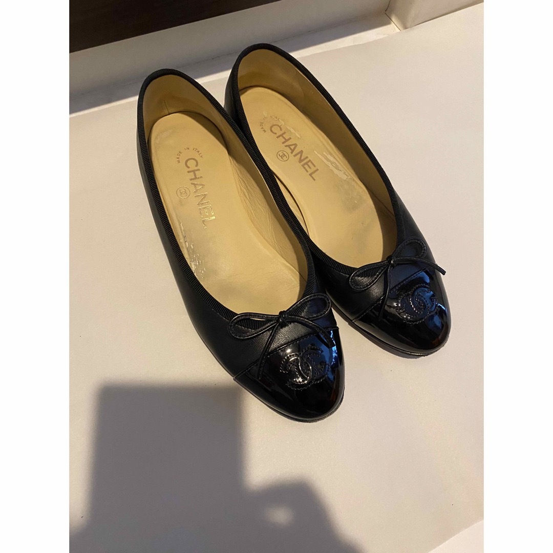 CHANEL バレリーナ ブラック 37 - バレエシューズ