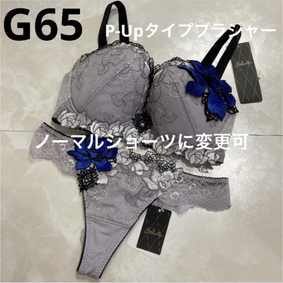 サルート　76G 空中庭園　P-Upタイプブラジャー G65 ソング　M GY