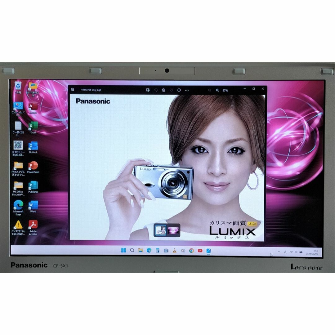 ✓特売!【美良品】大容量バッテリー 小型軽量 Let´s note SX-