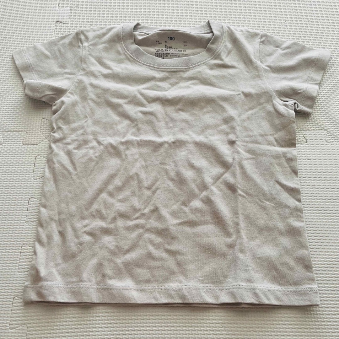 MUJI (無印良品)(ムジルシリョウヒン)の無印良品 子ども キッズ 半袖Tシャツ 100 キッズ/ベビー/マタニティのキッズ服男の子用(90cm~)(Tシャツ/カットソー)の商品写真