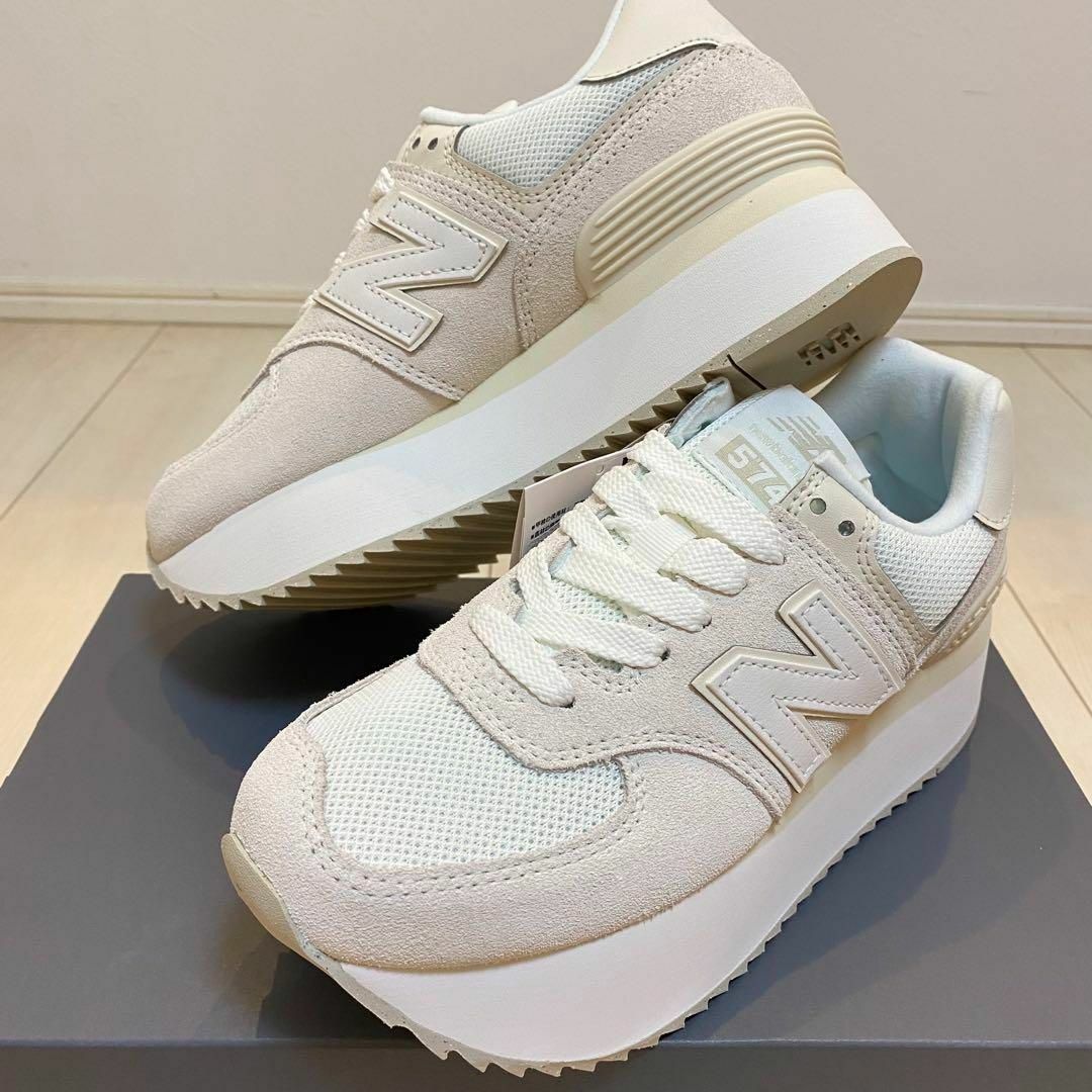 New Balance - 【新品】23.5cm ニューバランス 574厚底スニーカー