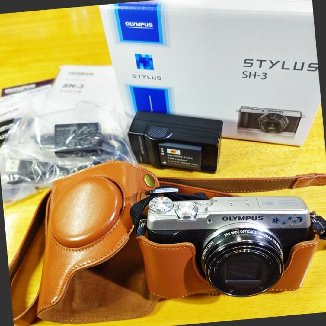 OLYMPUS - 【美品】OLYMPUS(オリンパス) SH-3-SLV シルバー STYLUSの