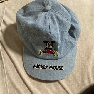 ミッキーマウス(ミッキーマウス)のミッキーの刺繍入りキャップ（ブルー）東京ディズニーリゾート(キャラクターグッズ)