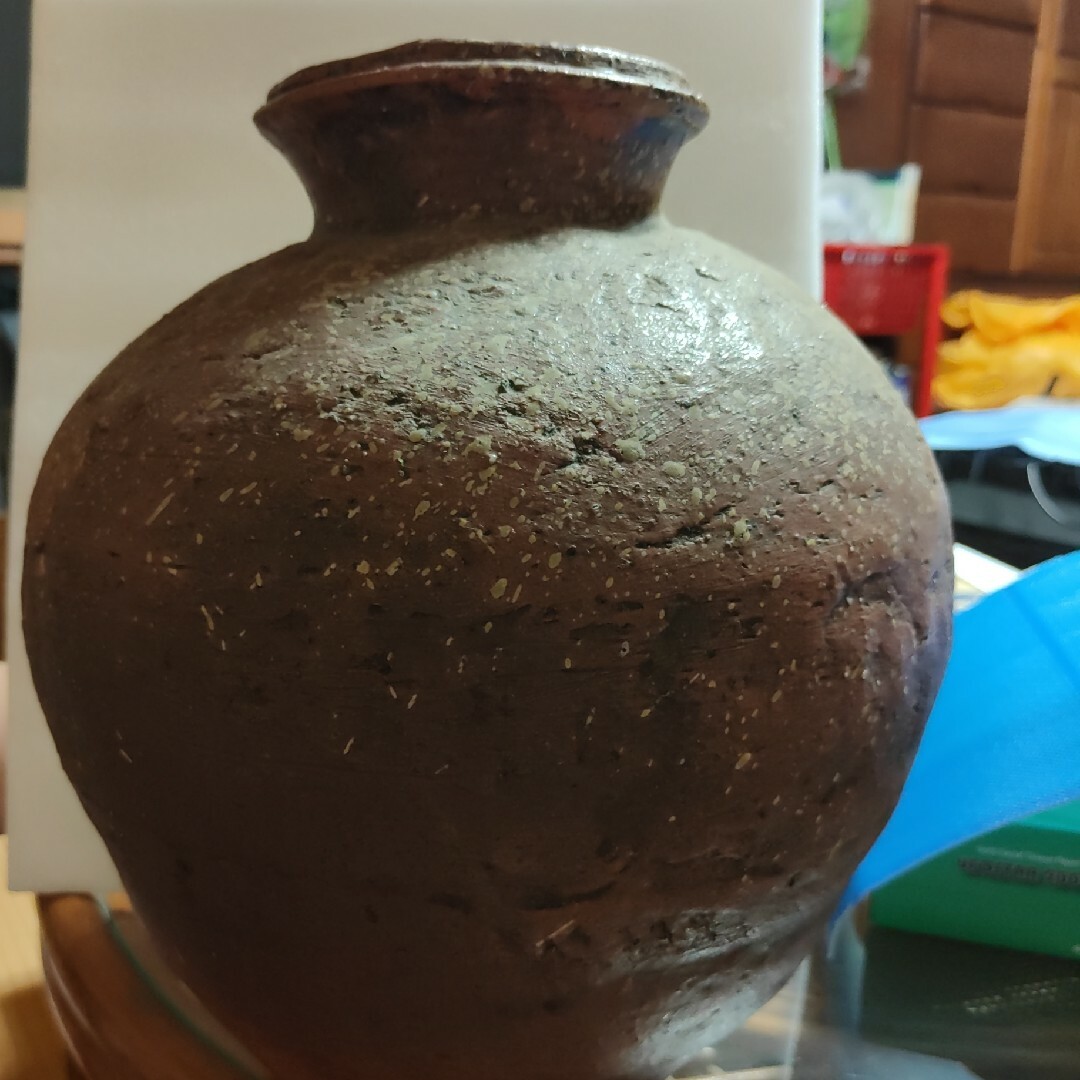 蟹 壺 カニ 壷 骨董品 インテリア 置物 陶芸-