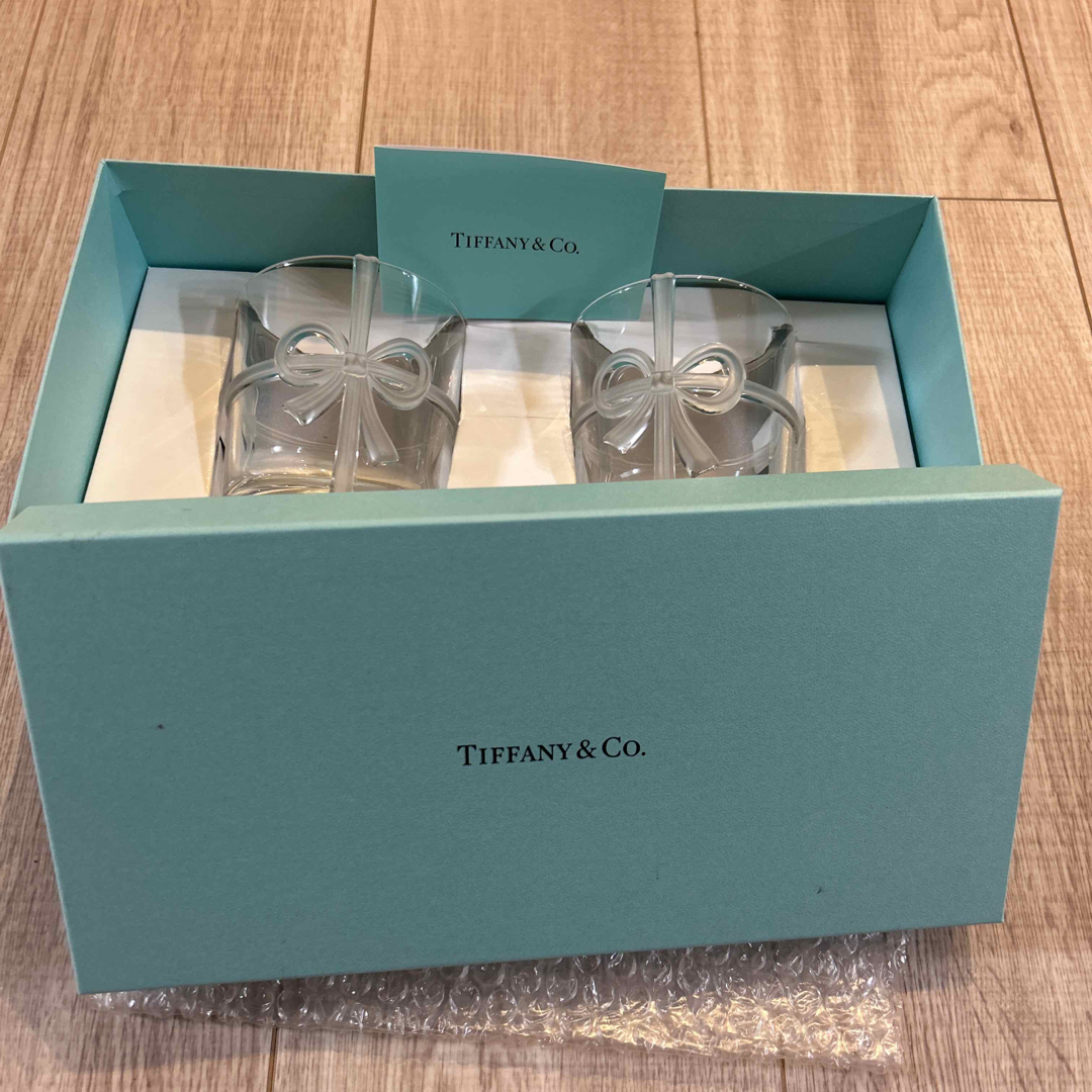 新品未使用 ティファニー ペアグラス タンブラー リボン - 食器