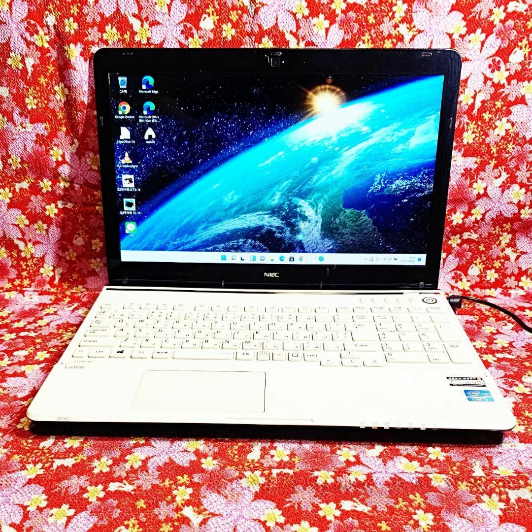 NEC - 【美品】爆速SSD512GB✨カメラ✨大人気ホワイト✨仕事にも