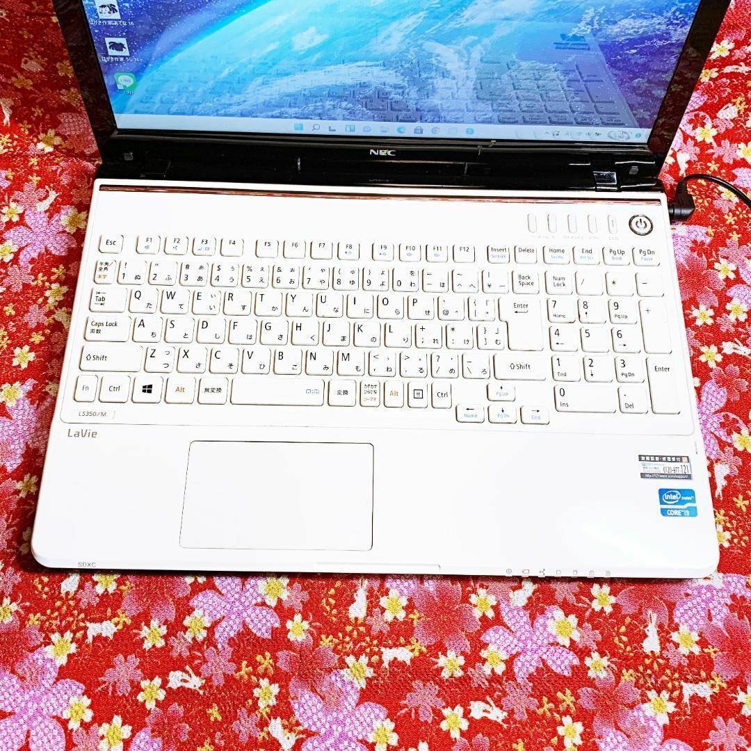 NEC - 【美品】爆速SSD512GB✨カメラ✨大人気ホワイト✨仕事にも