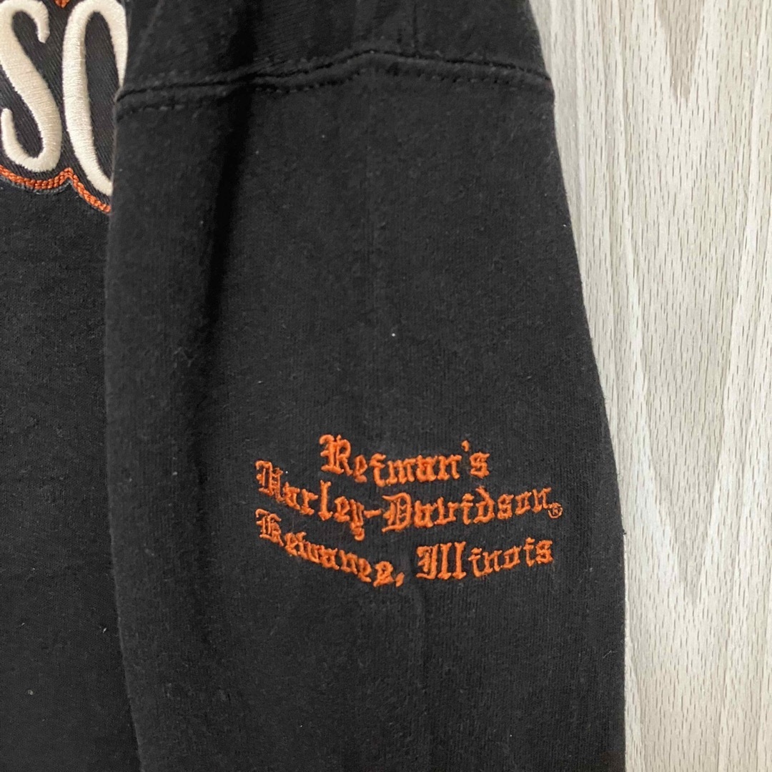 ハーレーダビッドソン刺繍ロゴビッグサイズスウェット黒ブラック ハーレーダビッドソン刺繍ロゴビッグサイズスウェット黒ブラック