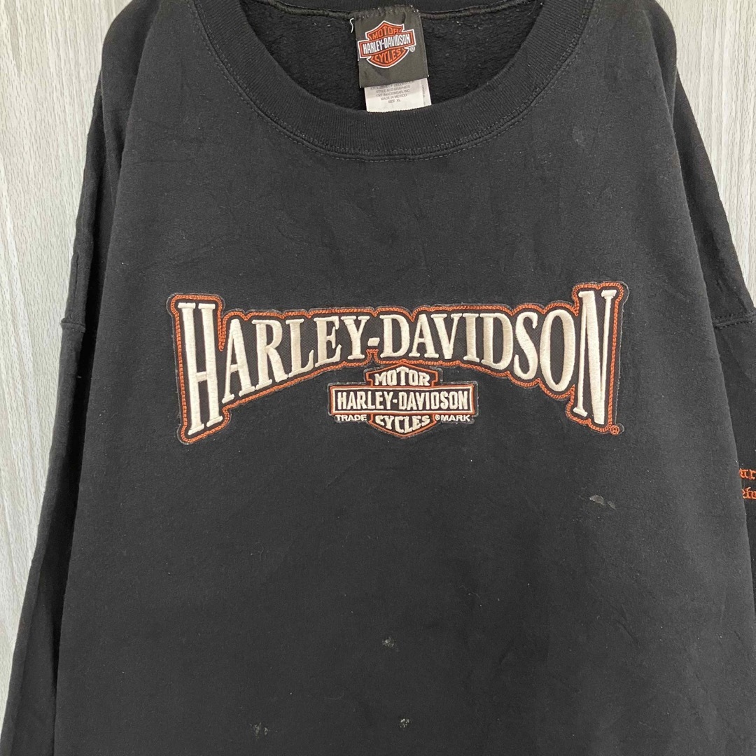 HARLEY DAVIDSON ハーレーダビッドソン 刺繍ロゴ スウェット L