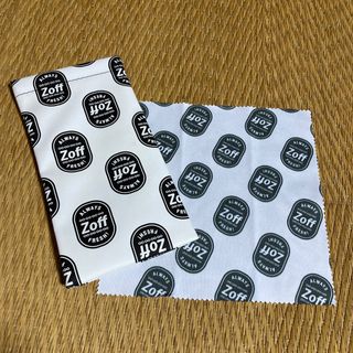 ゾフ(Zoff)の【美品】zoff メガネケースとメガネ拭き(サングラス/メガネ)