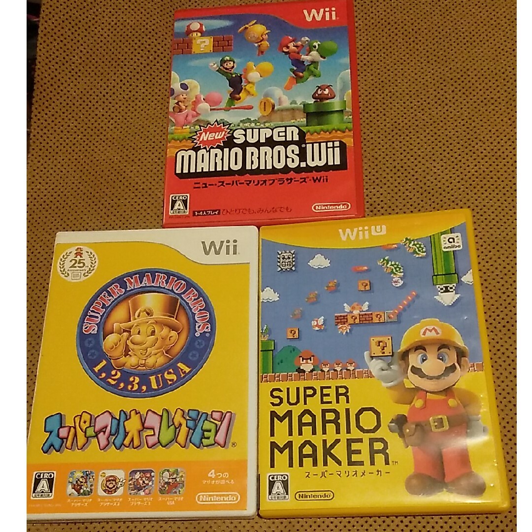 Wii - マリオ関連 任天堂wiiソフト 3本まとめ売りの通販 by nansui