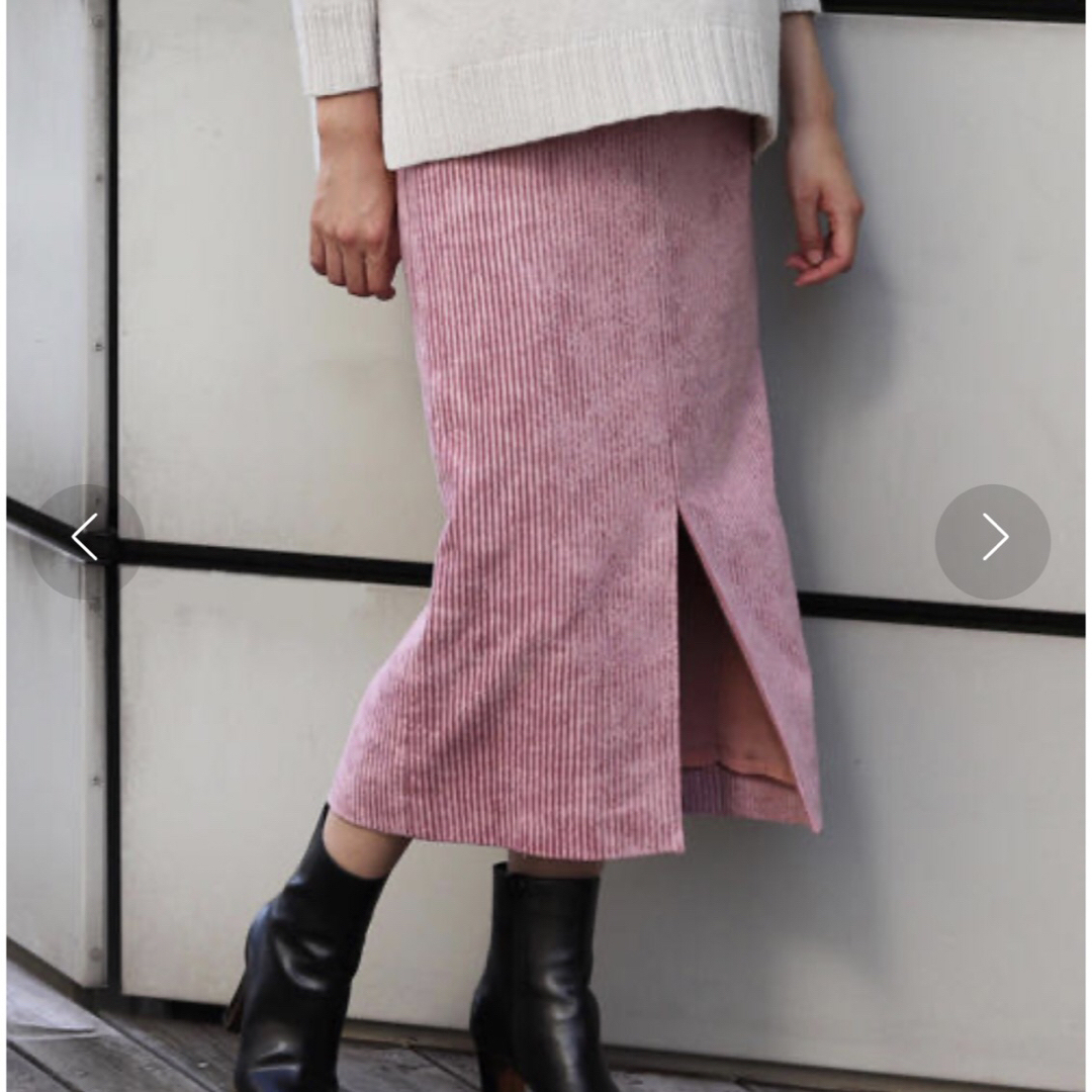 TOMORROWLAND(トゥモローランド)のレーヨンコットンコーデュロイ Iラインタイトスカート レディースのスカート(ロングスカート)の商品写真