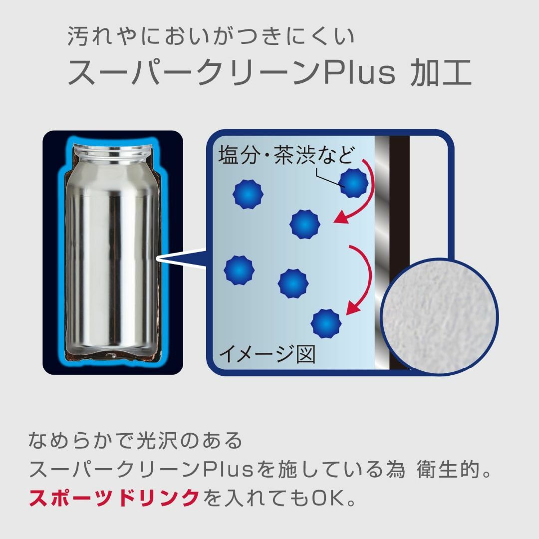 タイガー 水筒 480ml マグボトル ワンタッチ 軽量 ステンレスボトル 真空