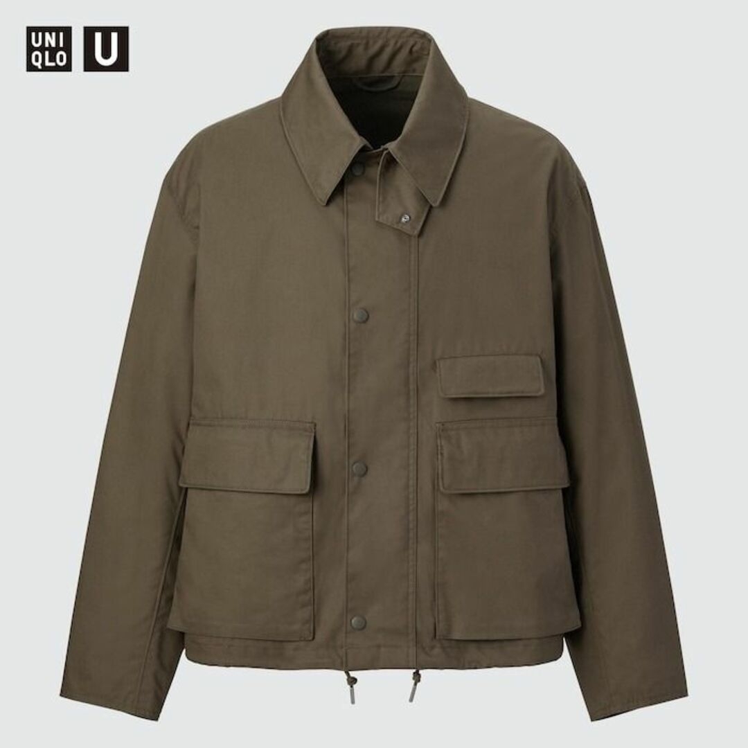 UNIQLO U ユーティリティショートブルゾン L カーキ