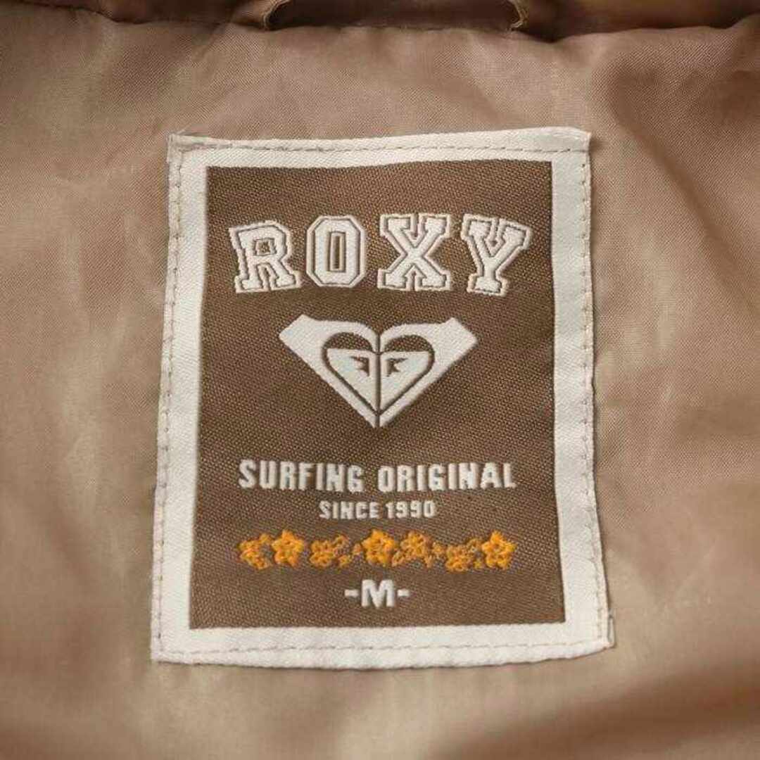 Roxy(ロキシー)のロキシー 中綿ブルゾン ジャケット ショート丈 フード付 ファー 無地 アウター  レディース Mサイズ ベージュ ROXY レディースのジャケット/アウター(ブルゾン)の商品写真