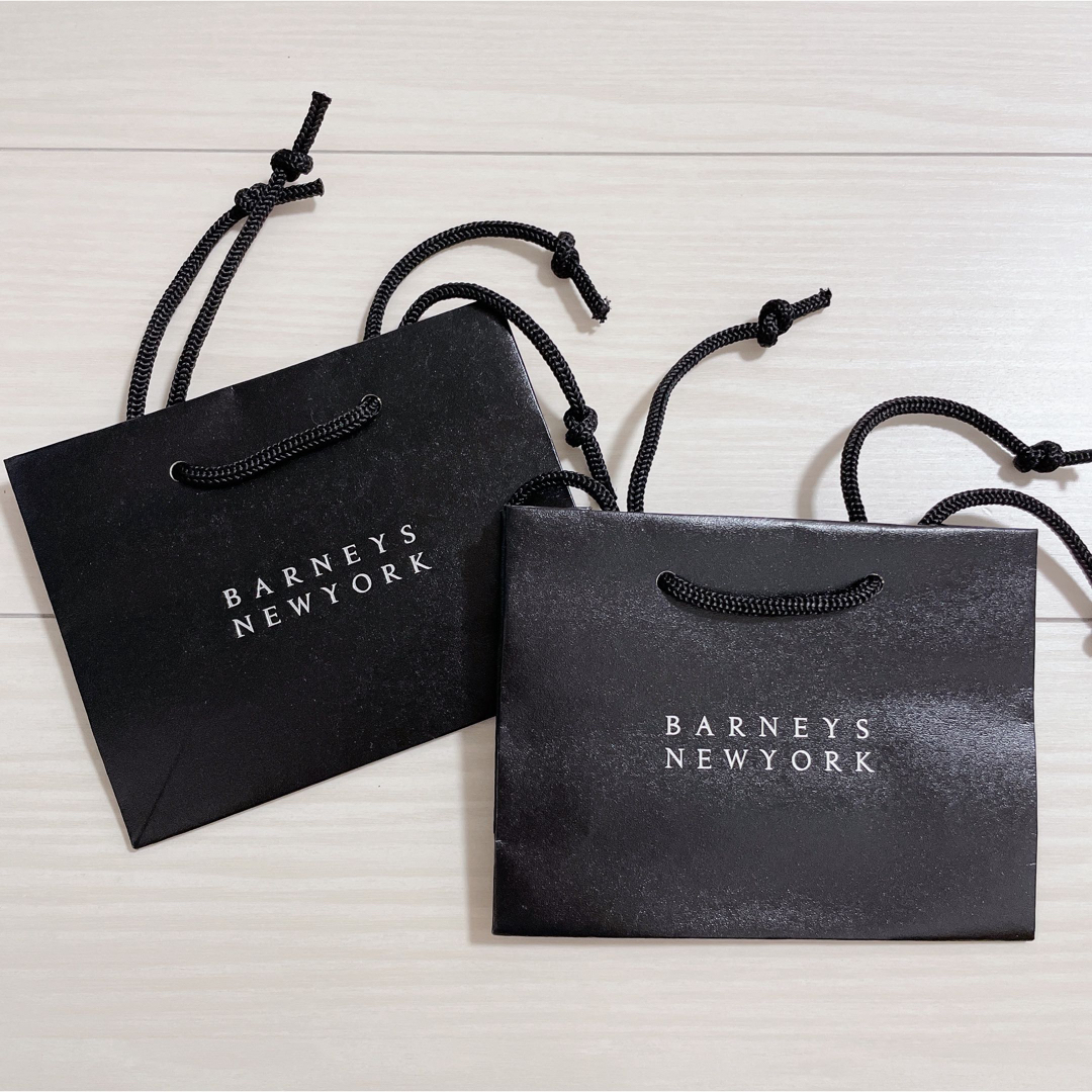 BARNEYS NEW YORK(バーニーズニューヨーク)のBARNEYS NEWYORK ショップ袋 小 2枚（メッセージカード付） レディースのバッグ(ショップ袋)の商品写真