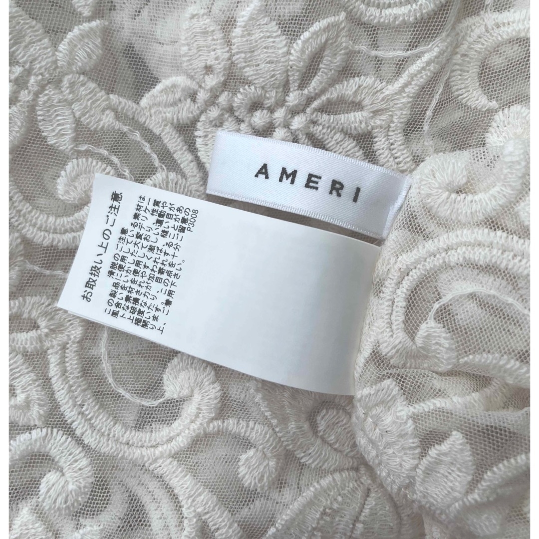 Ameri VINTAGE - Ameri♡2WAY DRAPE SLEEVE EMBROIDERY DRESSの通販 by