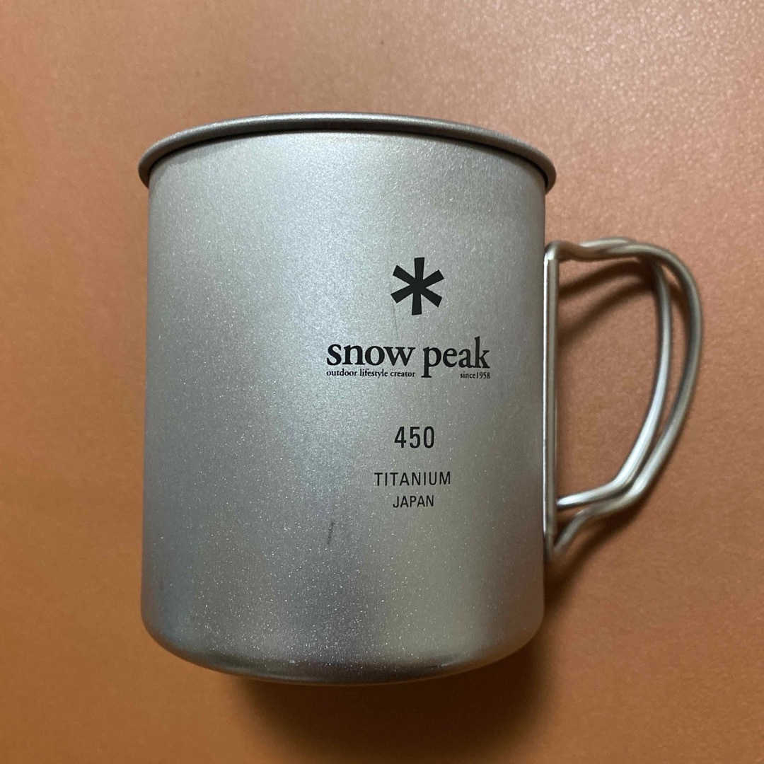 Snow Peak - スノーピーク チタンシングルマグ 450 蓋セットの通販 by ...