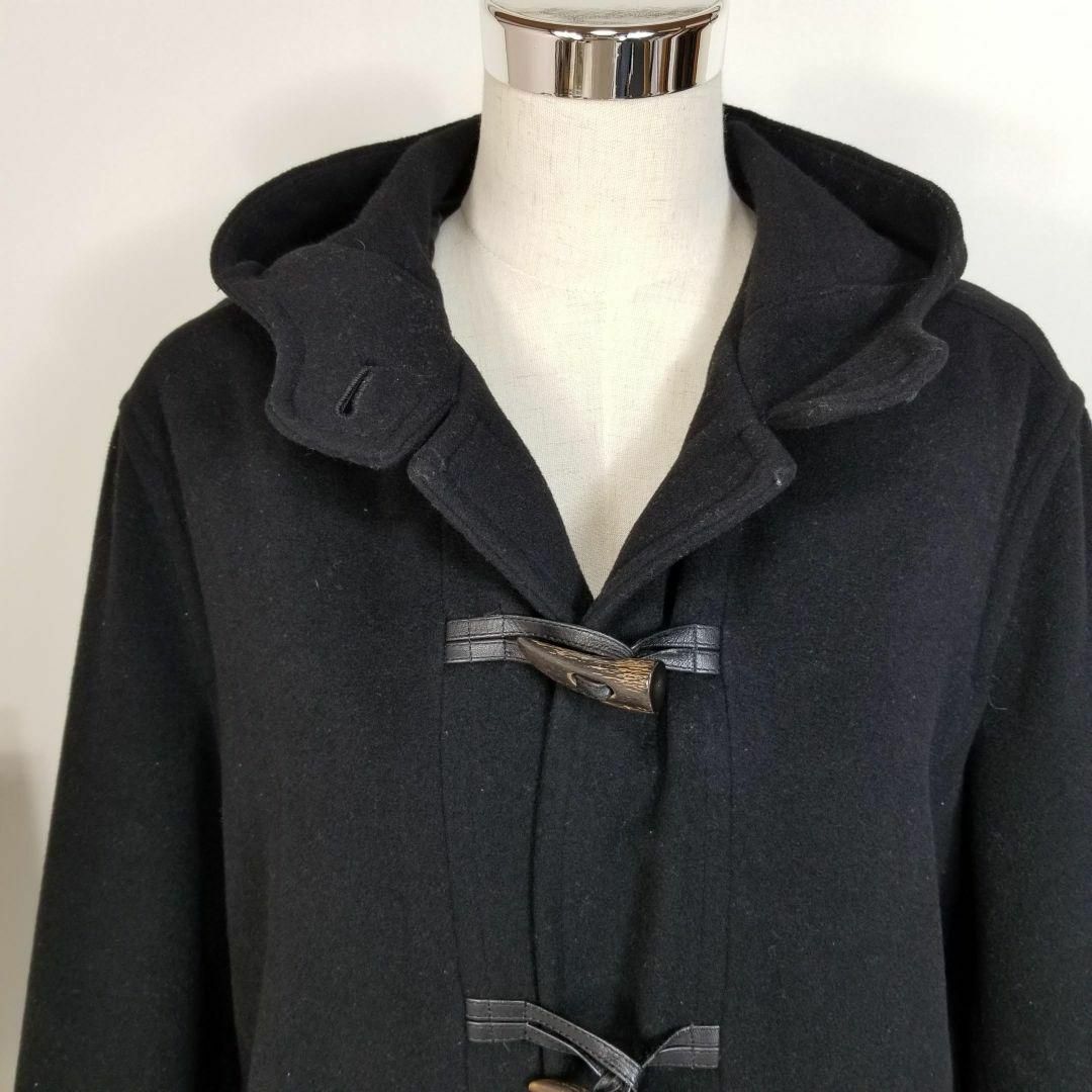 美品CK Calvin Kleinウールカシミヤダッフルコート4黒 美品CK Calvin Kleinウールカシミヤダッフルコート4黒