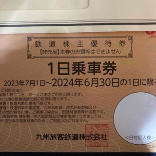 ジェイアール(JR)のJR九州 株主優待 鉄道乗車券1枚(鉄道乗車券)