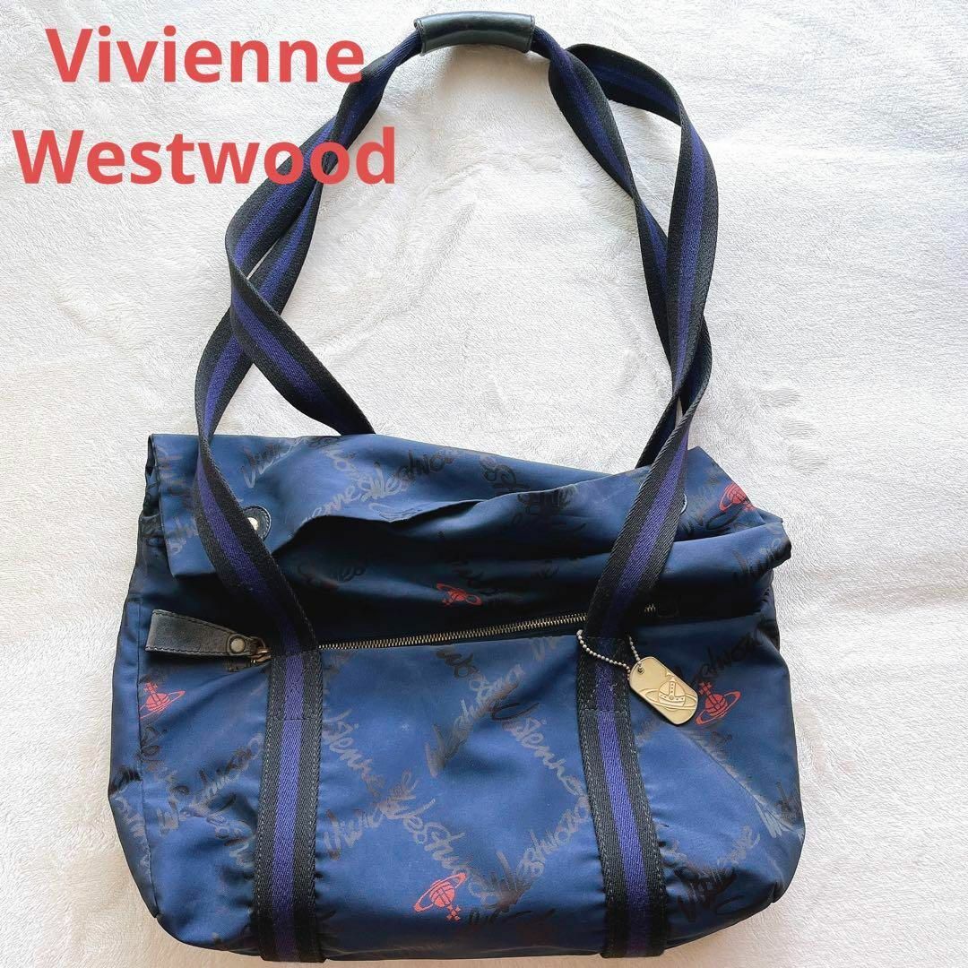 Vivienne Westwood トートバッグ ネイビー 大容量