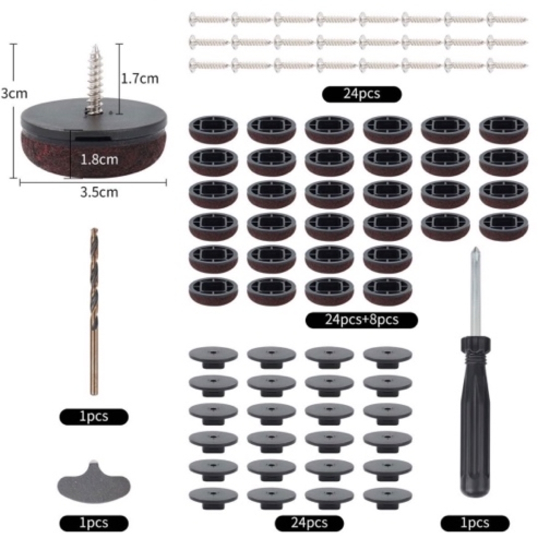 AIRUJIA 椅子脚 カバー 滑り止め キズ防止・防音 丸脚 24個セット インテリア/住まい/日用品の椅子/チェア(その他)の商品写真