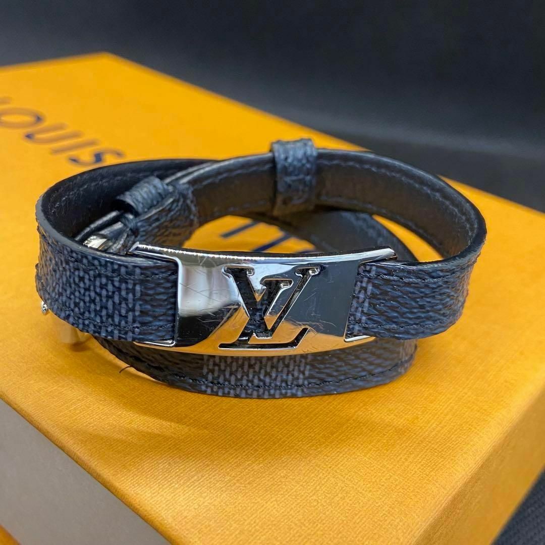 Louis Vuitton DAMIER GRAPHITE Sign It Bracelet (M6623E, M6616E)