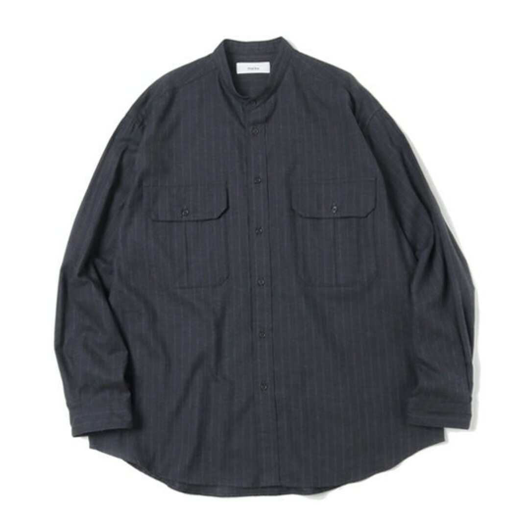 marka - marka / マーカ バンドカラーシャツW POCKET BANDCOLLARの通販