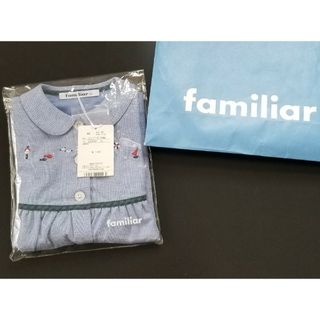 ファミリア(familiar)の現行品 familiar 80 ワンピース  未使用タグ付き ファミリア(ワンピース)