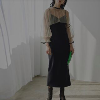 アメリヴィンテージ(Ameri VINTAGE)のAmeri VINTAGE   MANY WAY AIRY VEIL DRESS(ロングワンピース/マキシワンピース)