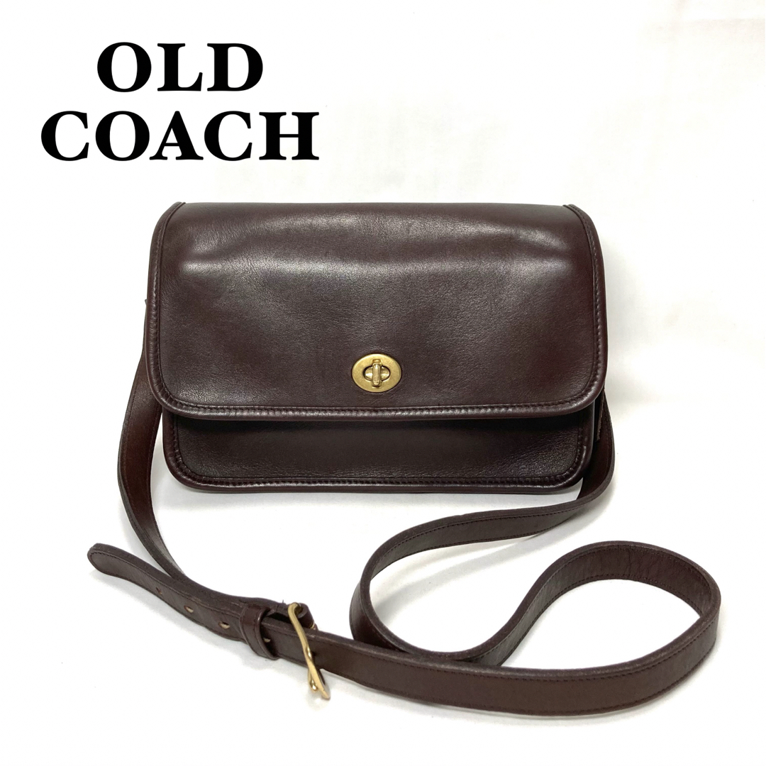 美品】COACH オールドコーチ ターンロック ショルダーバッグ-