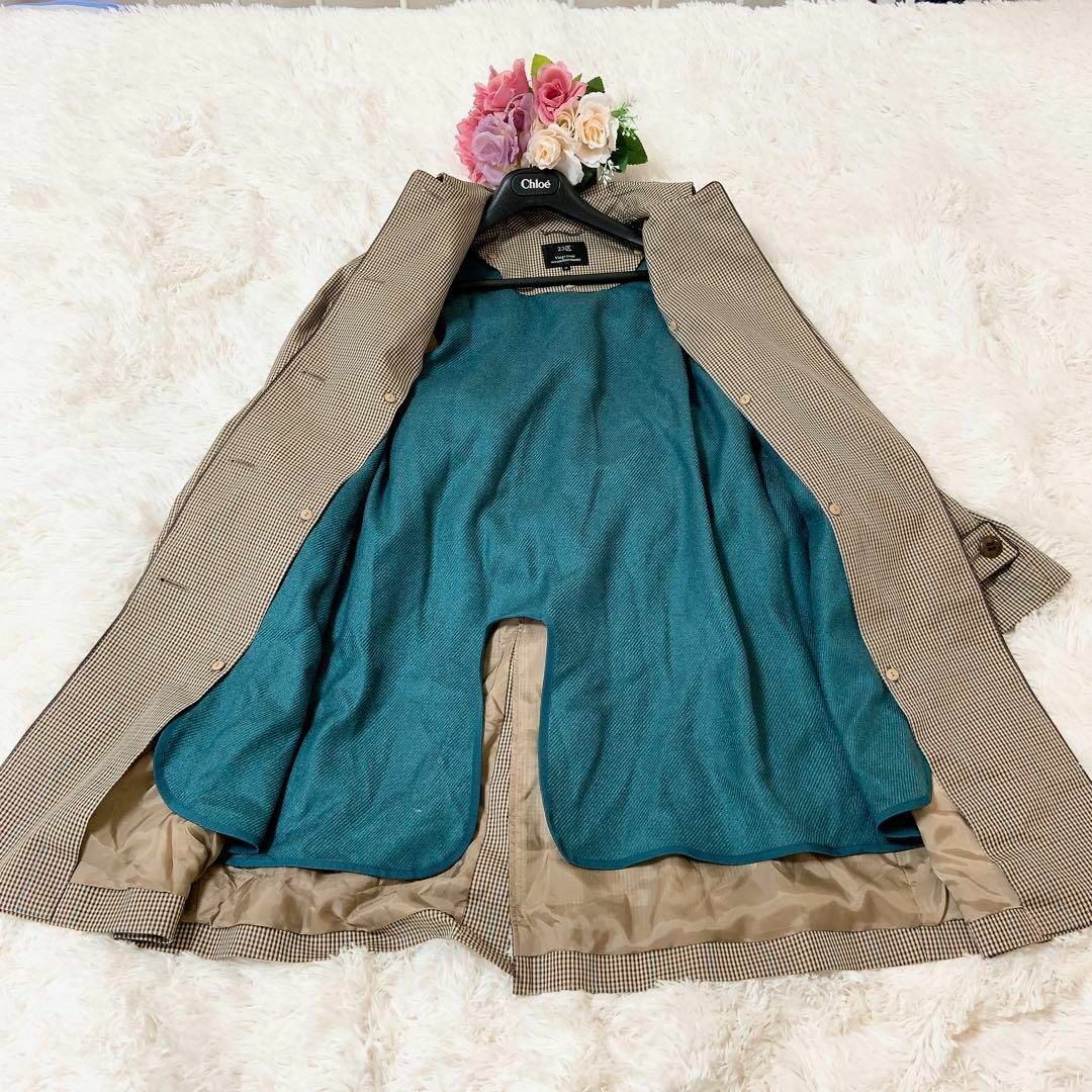 23区 - 【極美品】23区 チェック トレンチコート ステンコート