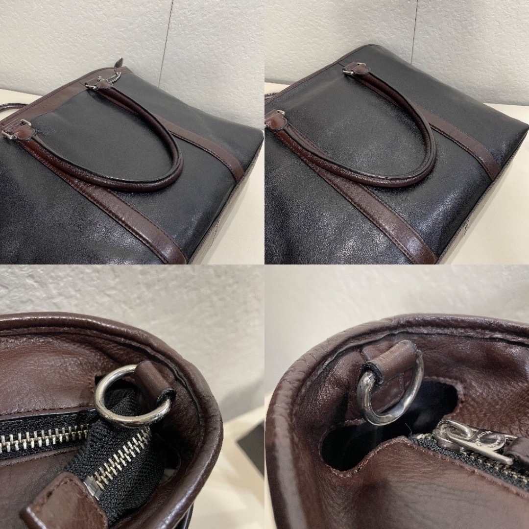 【格安】定価10万円 コーチ メンテ済み ビジネス バッグ レザー 166