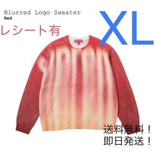Supreme - supreme Blurred Logo Sweater red XL