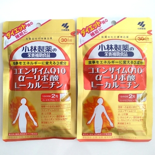 小林製薬 - 小林製薬  コエンザイムＱ１０α-リポ酸 L-カルニチン３０日分 ×２袋