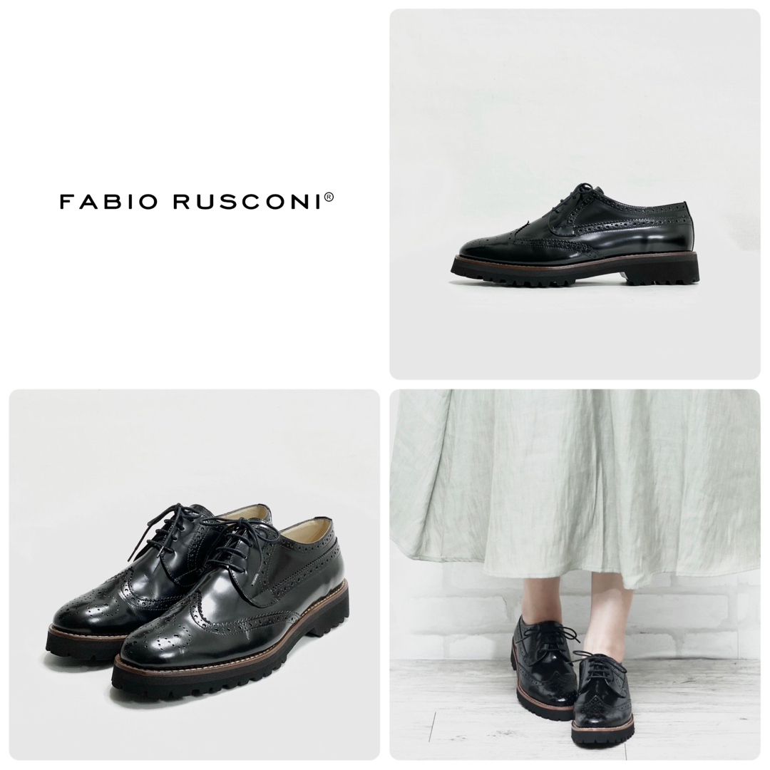 FABIO RUSCONI - □美品 定3.4万 ファビオルスコーニ ウイングチップ