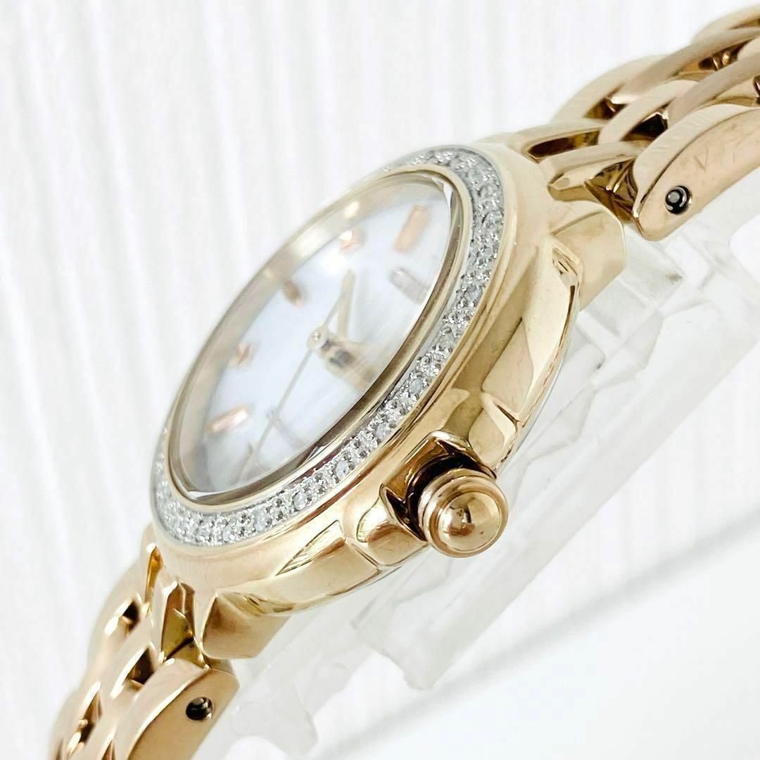 新品CITIZENシチズン腕時計レディースかわいいダイヤモンドゴールド逆輸入