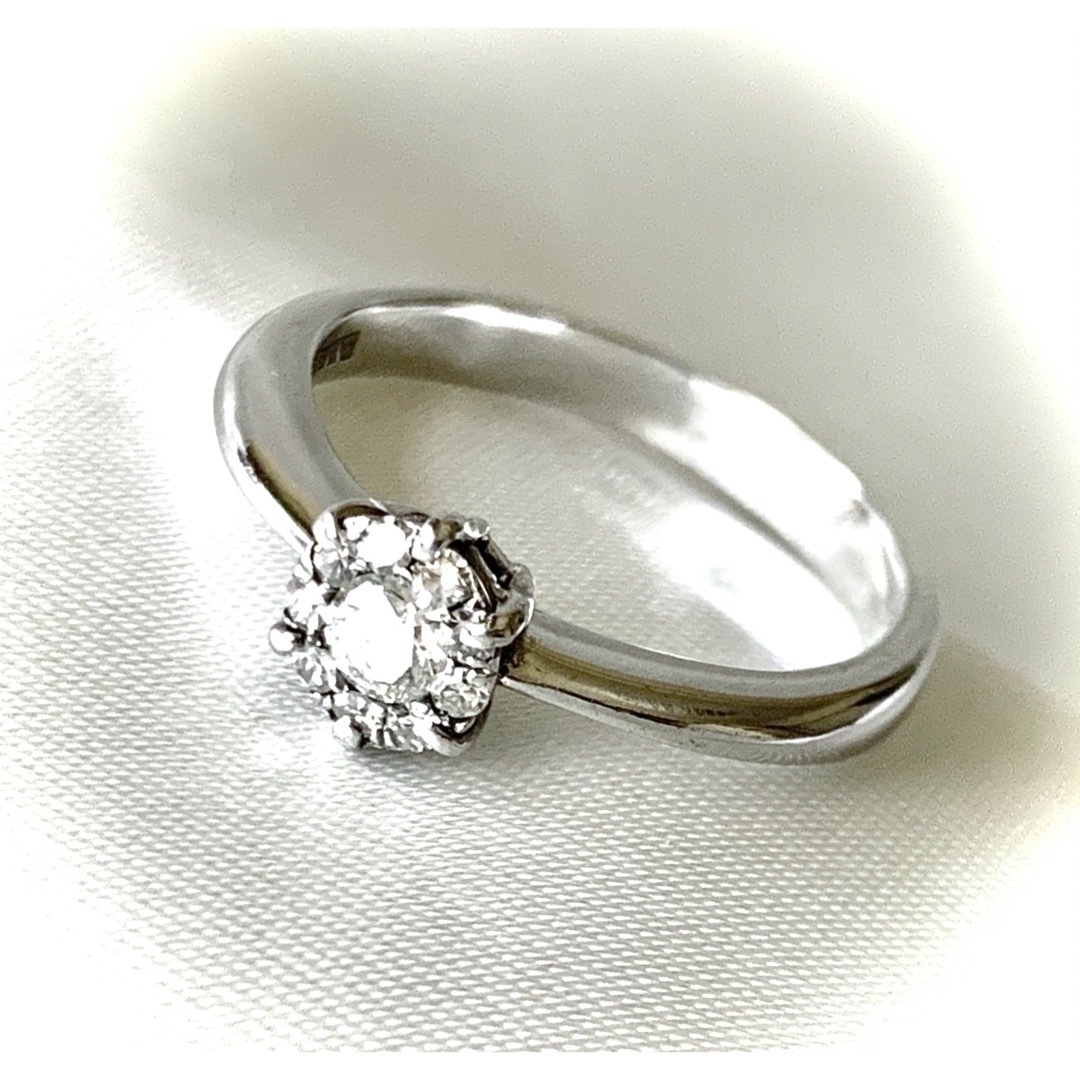⭐︎専用出品 K18WG ホワイトゴールド ダイヤモンド リング⭐︎ レディースのアクセサリー(リング(指輪))の商品写真