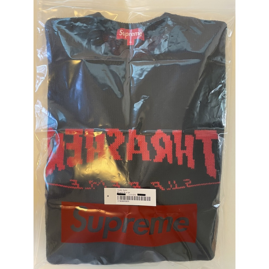 Supreme Thrasher Sweater Black XLサイズ