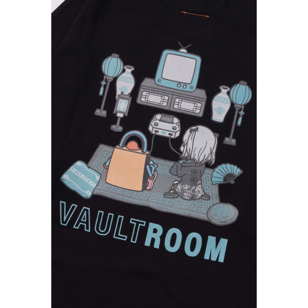 vaultroom×猫麦とろろ VR × TORORO TEE / BLK