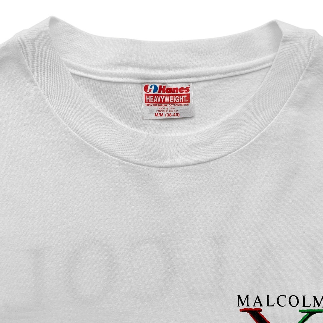 90sヴィンテージ｜1991 Malcom X／マルコムX Tシャツ [M]