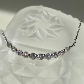 ダイヤモンド高品質 グラデーション ダイヤネックレス　0.57ct